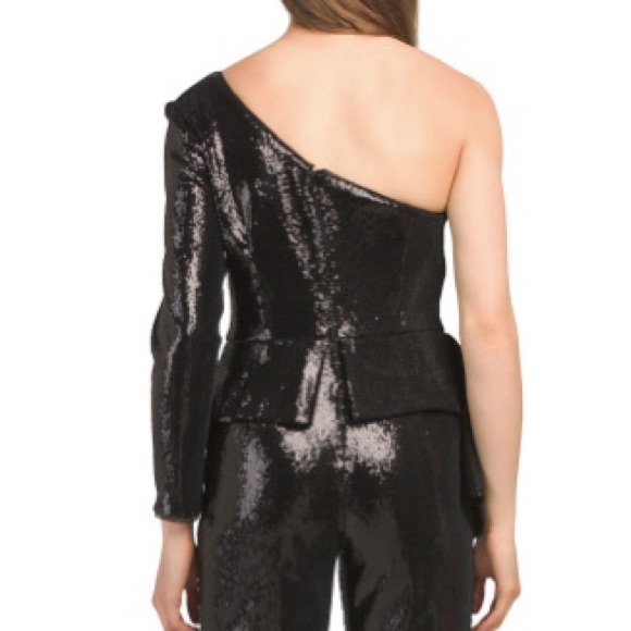 Aidan Matox Sequin Peplum Jumpsuit - Picture 3 of 3